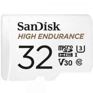 SanDisk High Endurance - Scheda di memoria flash (adattatore microSDHC/SD incluso)