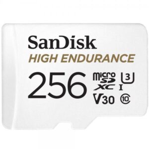 Scheda di memoria flash SanDisk ad alta resistenza (adattatore da microSDXC a SD incluso)