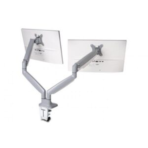 Kensington SmartFit One-Touch Dual Monitor Arm - Befestigungskit - einstellbarer Arm - für 2 Monitore - Metall - silbergrau - Bildschirmgröße: 33-81.3 cm (13"-32")