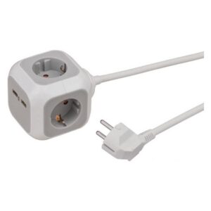 Brennenstuhl ALEA-Power - presa multipla - CA 230 V - 3680 watt - ingresso, alimentatore in ingresso - porte di uscita: 4 (2 x USB, 4 x tensione)