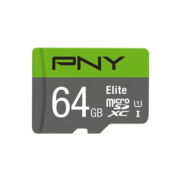 PNY Elite - Scheda di memoria flash - 64 GB - UHS-I U1 / Classe 10