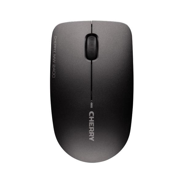 Cherry MW 2400 - Mouse - per destrimani e mancini - ottico - 3 pulsanti - wireless - 2,4 GHz - ricevitore wireless (USB)