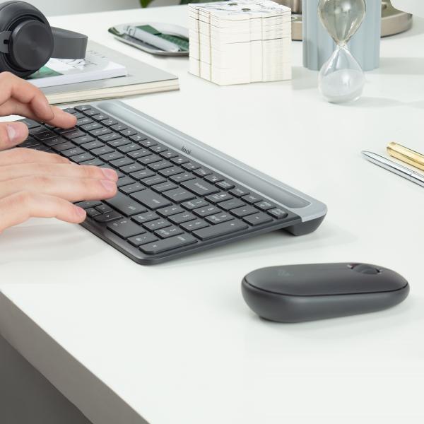 Logitech Slim Wireless Combo MK470 - set tastiera e mouse
