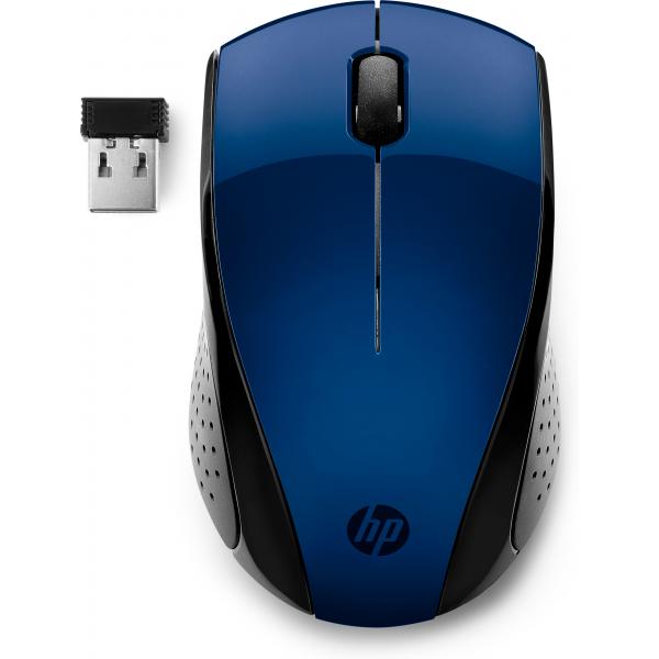 HP 220 - mouse - 3 pulsanti - wireless - 2,4 GHz - ricevitore wireless (USB)