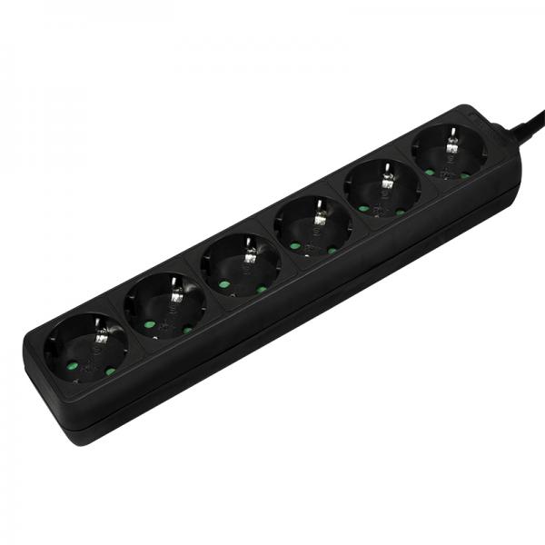 Ciabatta LogiLink - AC 250 V - 3500 Watt - Porte di uscita: 6 (Tipo F)