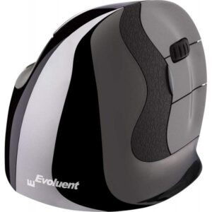 Evoluent VerticalMouse D Medium - Mouse verticale - ergonomico - laser - 6 pulsanti - wireless - ricevitore wireless (USB)