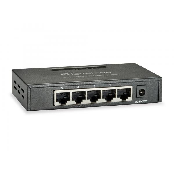 LevelOne GEU-0523 - Switch - non gestito - 5 x 10/100/1000