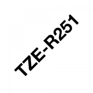 Brother TZe-R251 - Setoso - Nero su bianco - Rotolo (2,4 cm x 4 m)