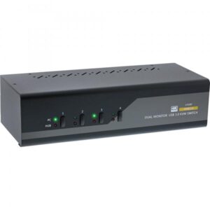 InLine KVM Desktop Switch - 4-fach - Dual Monitor - HDMI - 4K - USB 3.0 - Audio