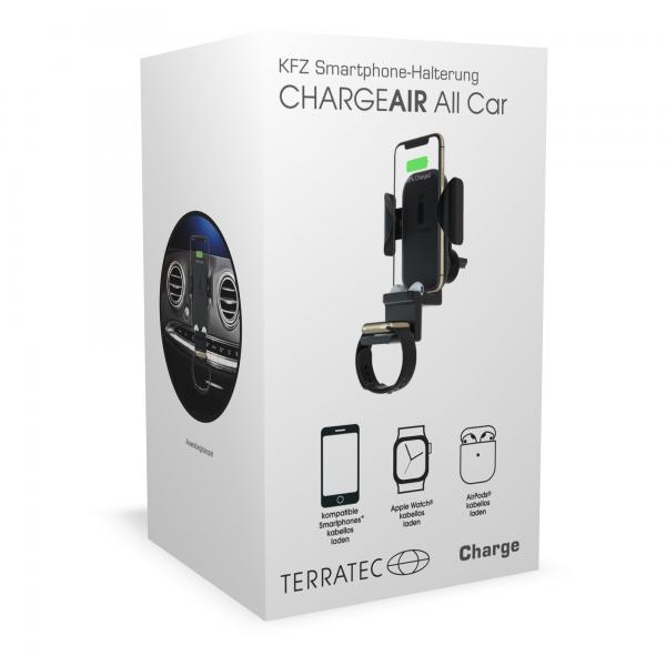 TerraTec ChargeAir All Car - base di ricarica per auto + alimentatore per auto