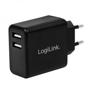 Alimentatore LogiLink - 12 watt - 2,4 A - 2 porte di uscita (USB)