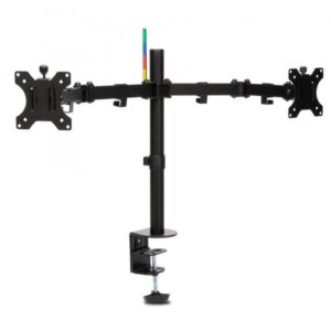 Braccio per monitor doppio esteso Kensington SmartFit Ergo - kit di montaggio - braccio regolabile - per 2 monitor - metallo - nero - dimensioni dello schermo: fino a 81,3 cm (fino a 32 pollici)
