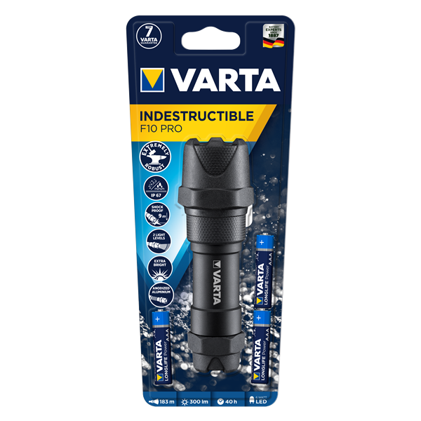 Varta Indestructible F10 Pro - torcia elettrica - LED