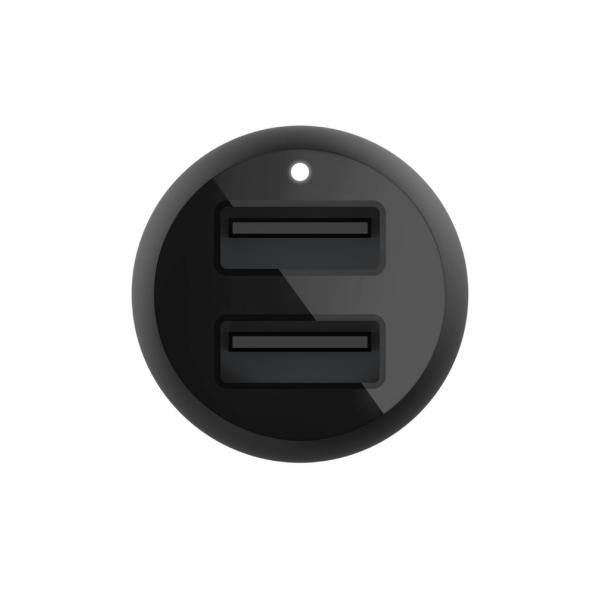 Caricabatterie doppio Belkin BoostCharge - Alimentatore da auto - 24 Watt - 4,8 A - 2 porte di uscita (USB)