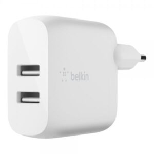 Belkin BoostCharge - alimentatore - 24 watt - QC 3.0 - 2 porte di uscita (USB)