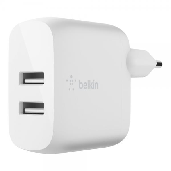 Belkin BoostCharge - alimentatore - 24 watt - QC 3.0 - 2 porte di uscita (USB)
