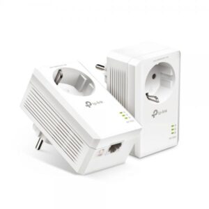 KIT adattatore Powerline Gigabit TP-LINK AV1000 con presa, 1000 Mbit/s, IEEE 1901, IEEE 802.3, IEEE 802.3ab, IEEE 802.3u, Tipo E/F, Gigabit Ethernet, 10.100.1000 Mbit/s, HomePlug AV2