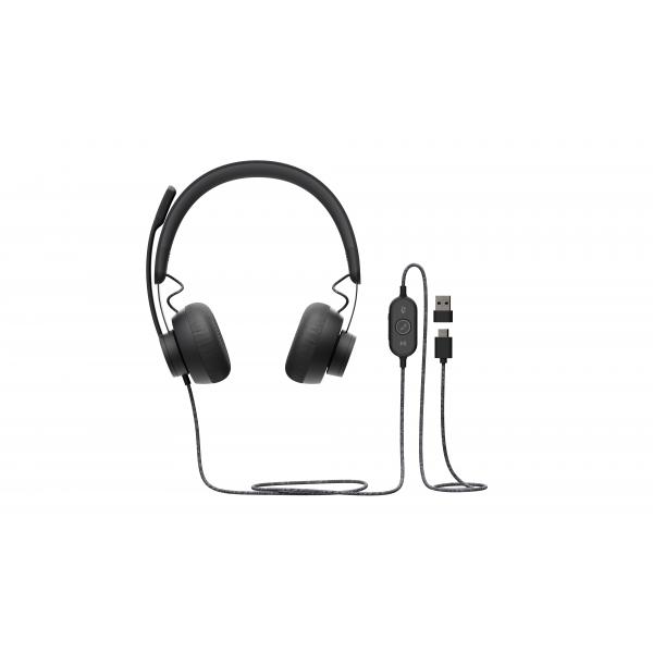Logitech Zone Wired - Cuffie - On-Ear - cablate