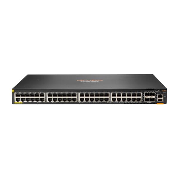 Switch HPE Aruba 6200F 48G Classe 4 PoE 4SFP+ 370 W - Switch - L3 - gestito - 48 x 10/100/1000 (PoE+)