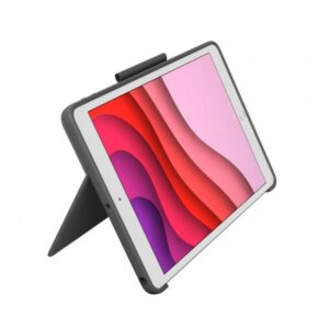 Logitech Combo Touch - custodia con tastiera e custodia Folio - con trackpad - retroilluminata - connettore Apple Smart - QWERTZ - tedesco - grafite - per iPad Apple da 10,2 pollici (7a generazione, 8a generazione, 9a generazione)