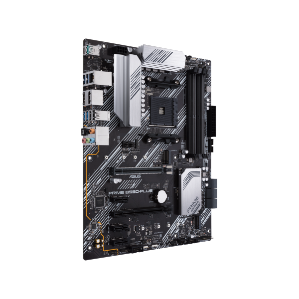 ASUS PRIME B550-PLUS - Scheda madre - ATX - Presa AM4 - Chipset AMD B550 - USB-C Gen2, USB 3.2 Gen 1, USB 3.2 Gen 2 - Gigabit LAN - Grafica integrata (CPU richiesta)