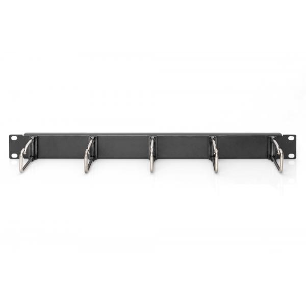Pannello di gestione cavi DIGITUS con staffe in acciaio per armadi da 482,6 mm (19"), 1U