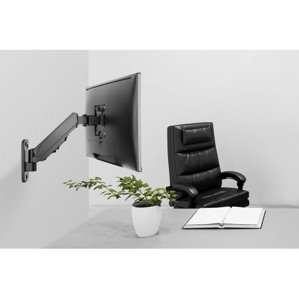 Supporto universale per monitor singolo DIGITUS con molla a gas, montaggio a parete