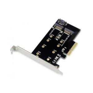 Conceptronic EMRICK Adattatore PCIe SSD M.2 2 in 1 SATA AHCI NVMe, PCIe, M.2, PCIe 3.0, Passivo, Cina, JMB585