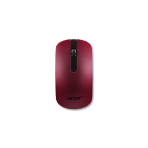 Mouse ottico Acer Slim - AMR, ambidestro, ottico, wireless RF, 1000 DPI, rosso
