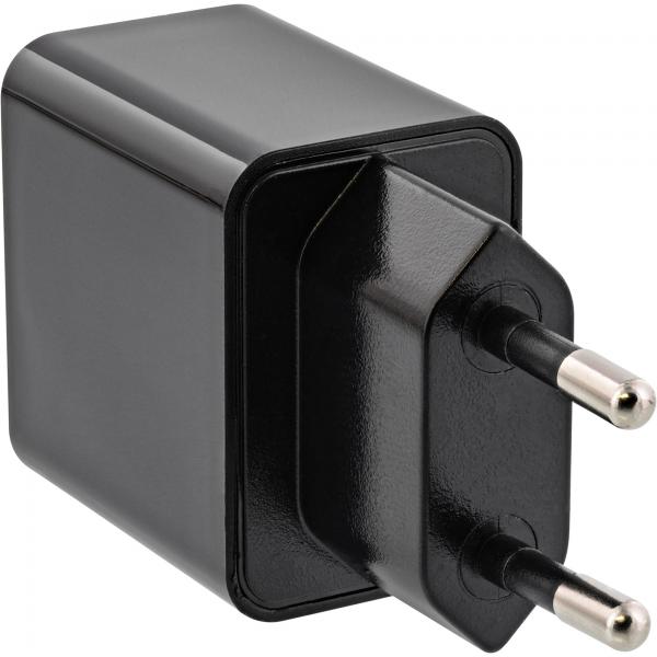 InLine USB Ladegerät Single - Netzteil - 100-240V zu 5V/2,5A - schwarz