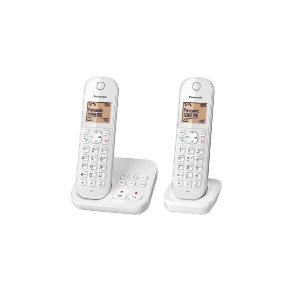 Panasonic KX-TGC422G - telefono cordless - segreteria telefonica con visualizzazione del numero del chiamante