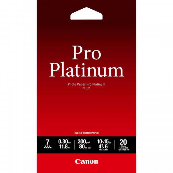 Carta fotografica Canon Pro Platinum - 100x150 mm