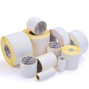 Zebra 3014882, bianco, etichetta per stampante autoadesiva, carta, trasferimento di calore, permanente, universale