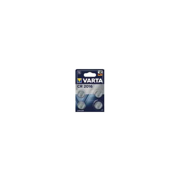 Varta 06016 101 404, Einwegbatterie, CR2016, Lithium, 3 V, 4 Stück(e), 87 mAh
