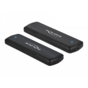 Delock Custodia combinata esterna USB Type-C per SSD M.2 NVMe PCIe o SATA - Custodia di archiviazione - M.2 - Scheda M.2 NVMe / PCIe (NVMe)