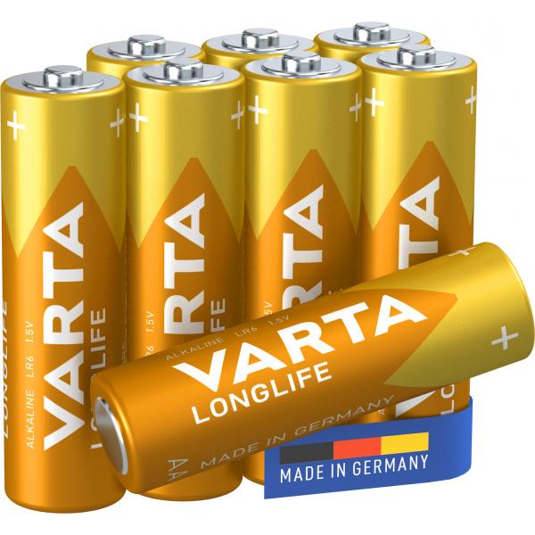 Varta Longlife - Batterie 8 x AA / LR6 - Alkalisch
