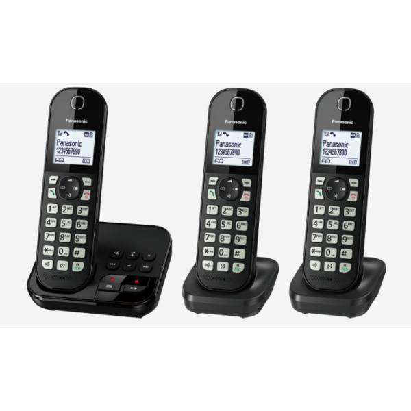 Panasonic KX-TGC463GB - telefono cordless - segreteria telefonica con visualizzazione del numero del chiamante