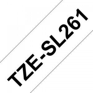 Brother TZe-SL261 - Autoadesivo - Nero su bianco - Rotolo (3,6 cm x 8 m)