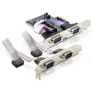 Delock 4 x schede PCI Express seriali - Adattatore seriale