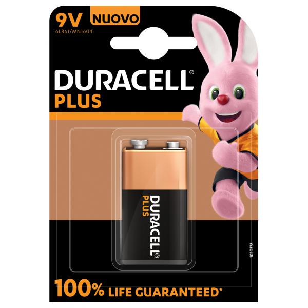 Duracell Plus - Batteria 9 V - Alcalina