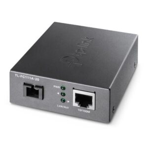TP-LINK TL-FC111A-20 - Convertitore multimediale - 100Mb LAN - 10Base-T, 100Base-TX, WDM - SC/UPC single mode / RJ-45 - fino a 20 km - 1550 (TX)