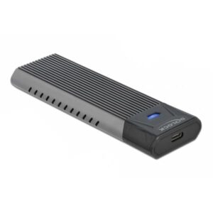 Delock Custodia combinata esterna USB Type-C per SSD M.2 NVMe PCIe o SATA - Custodia di archiviazione - M.2 - Scheda M.2 NVMe / SATA 10 Gb/s - USB 3.2 (Gen 2)