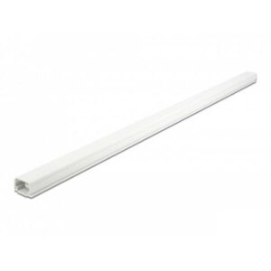 Canalina per cavi Delock con coperchio - 1 m - bianco