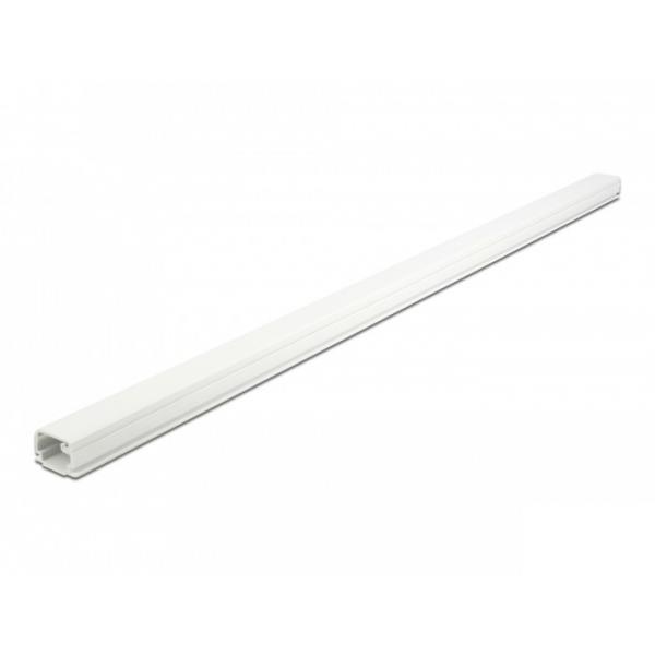 Canalina per cavi Delock con coperchio - 1 m - bianco