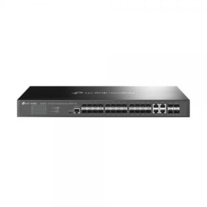 TP-LINK JetStream TL-SG3428XF V1.6 - Switch - L2+ - gestito - 20 x Gigabit SFP + 4 x Combo Gigabit SFP/RJ-45 + 4 x 10 Gigabit SFP+ (Uplink)