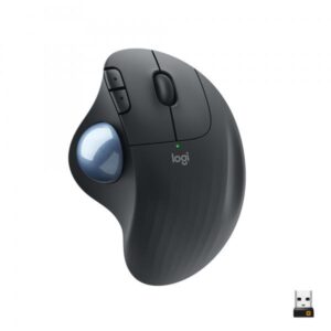 Logitech Ergo Series ERGO M575 - trackball - ottico - 5 pulsanti - wireless - Bluetooth 5.0 LE, 2,4 GHz - ricevitore wireless (USB)