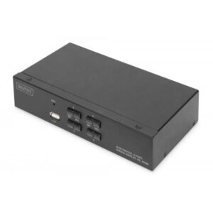 Switch KVM DIGITUS, 4 porte, display singolo, 4K, HDMI®