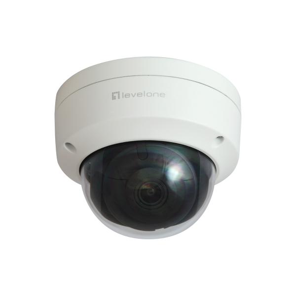 LevelOne serie GEMINI FCS-3403 - Telecamera di sorveglianza di rete - Dome - Esterno - Antivandalo / Resistente agli agenti atmosferici - A colori (giorno e notte)