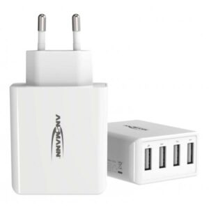 Caricatore domestico Ansmann HC430 - alimentatore - 30 watt - 6 A - 4 punti di connessione in uscita (USB)