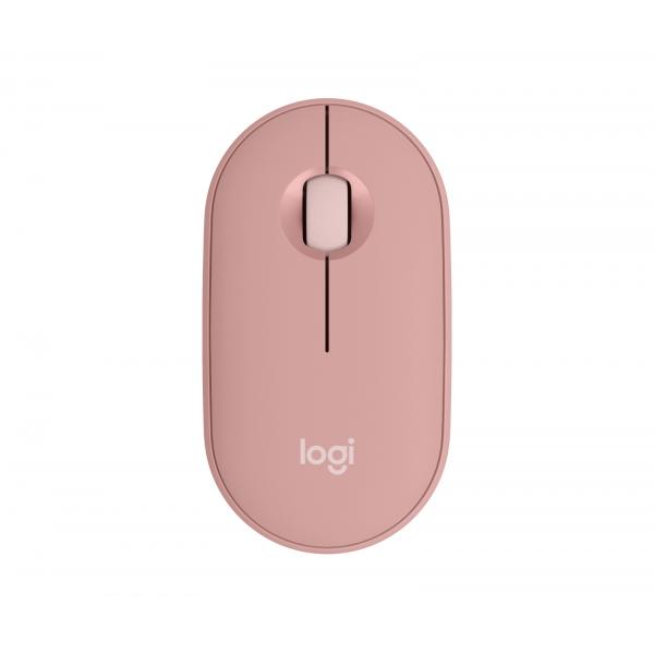 LOGITECH - Mouse senza fili - Pebble Mouse 2 M350s - Rosa - (910-007014)